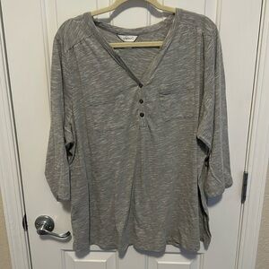 CJ Banks 3/4 Sleeve Top